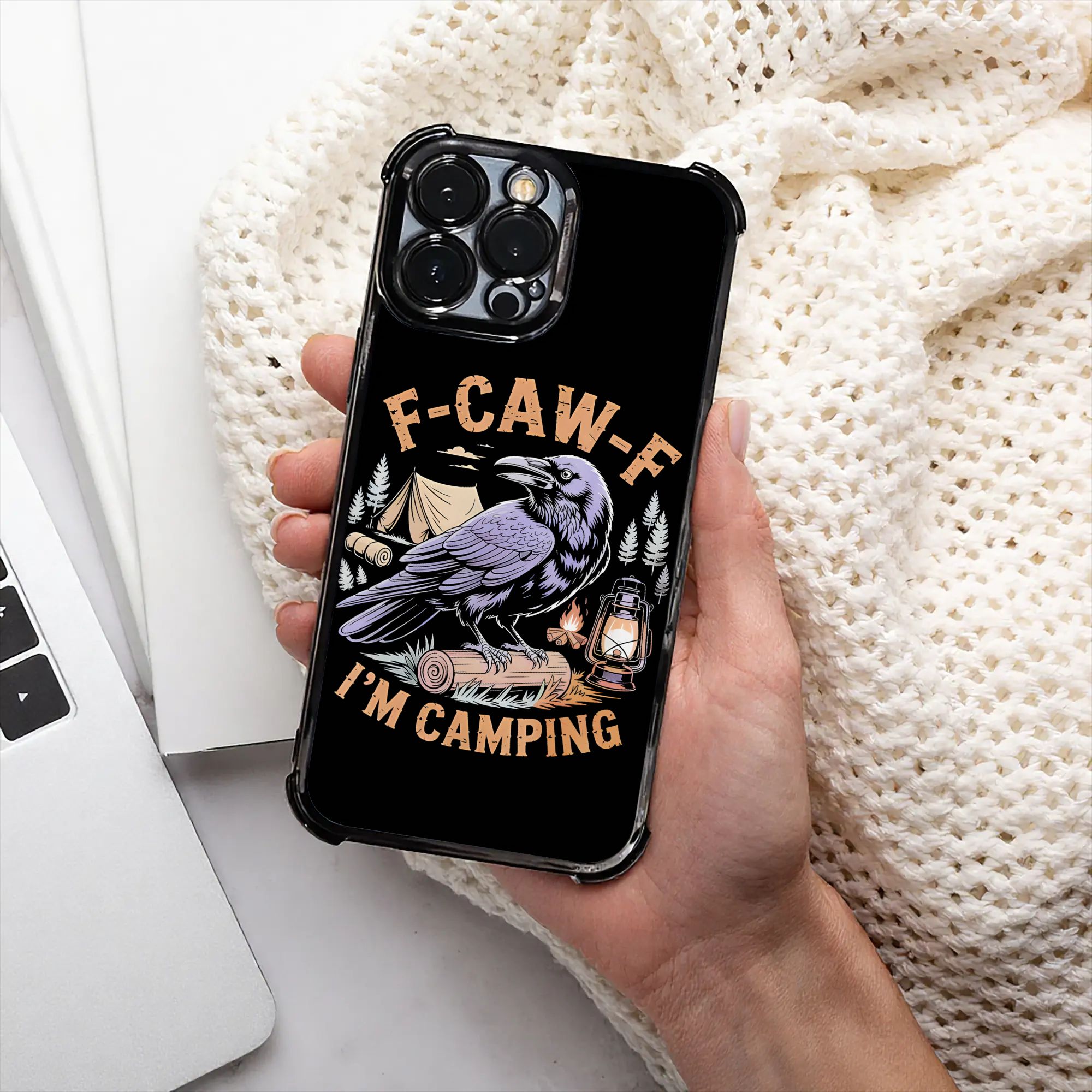 Outdoor Camping Adventures - Grappige Raven F CAW F Ik