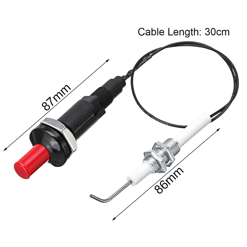 Outdoor Camping Oven - Drukknop Piezo-ontsteker met kabel Vonkontstekingsset Oven