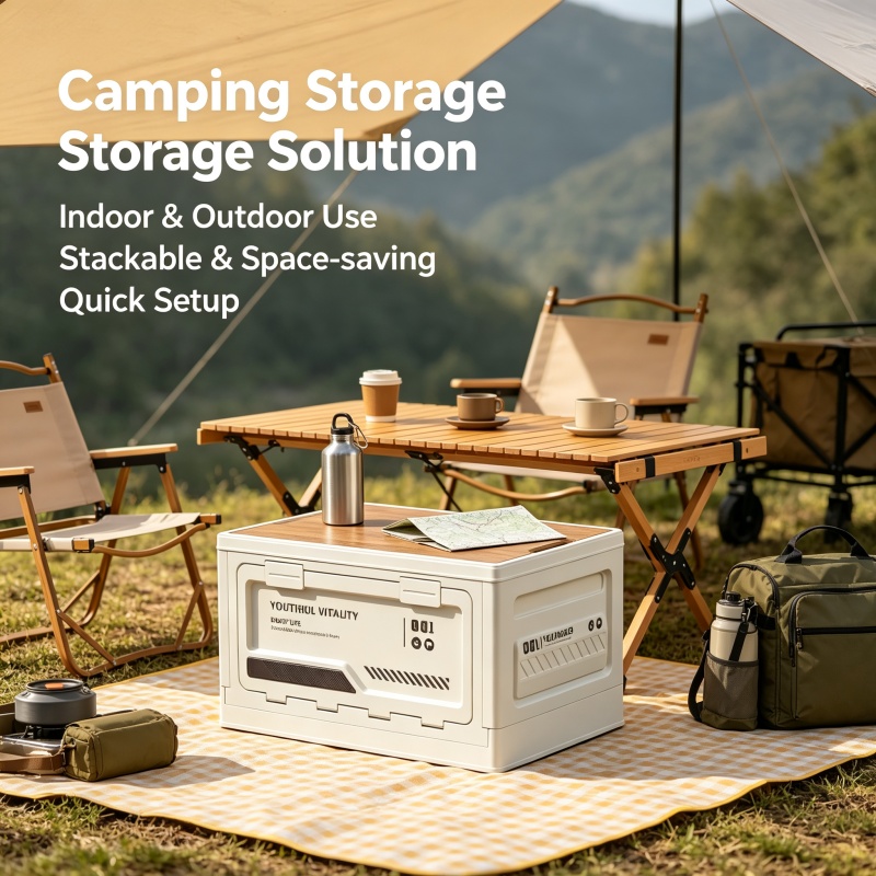 Outdoor Camping Storage Box - Opbergbox voor buiten, opvouwbare campingbox, campingorganizer,