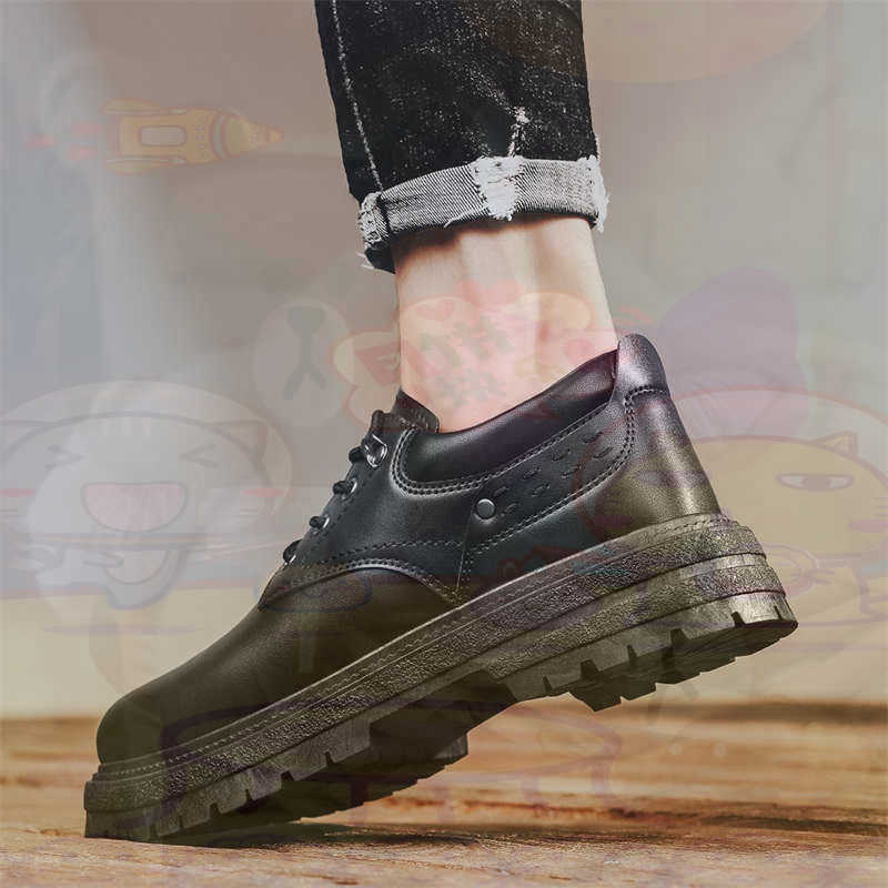 Outdoor Camping Ideas For Adults - Donker natuurlijk leer Mode-sneakers Tennis Herensneakers