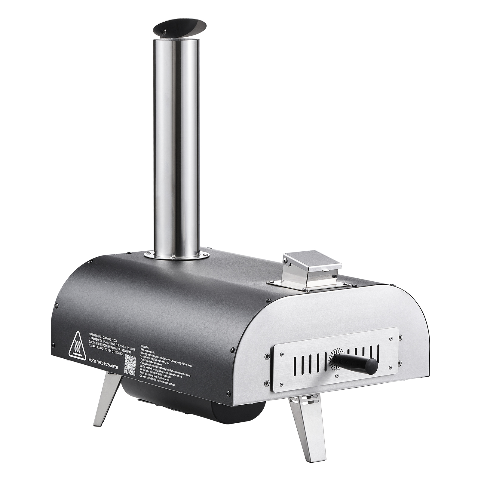 Outdoor Camping Oven - SucceBuy Buitenpizzaoven 12 inch, houtgestookte pizzaoven