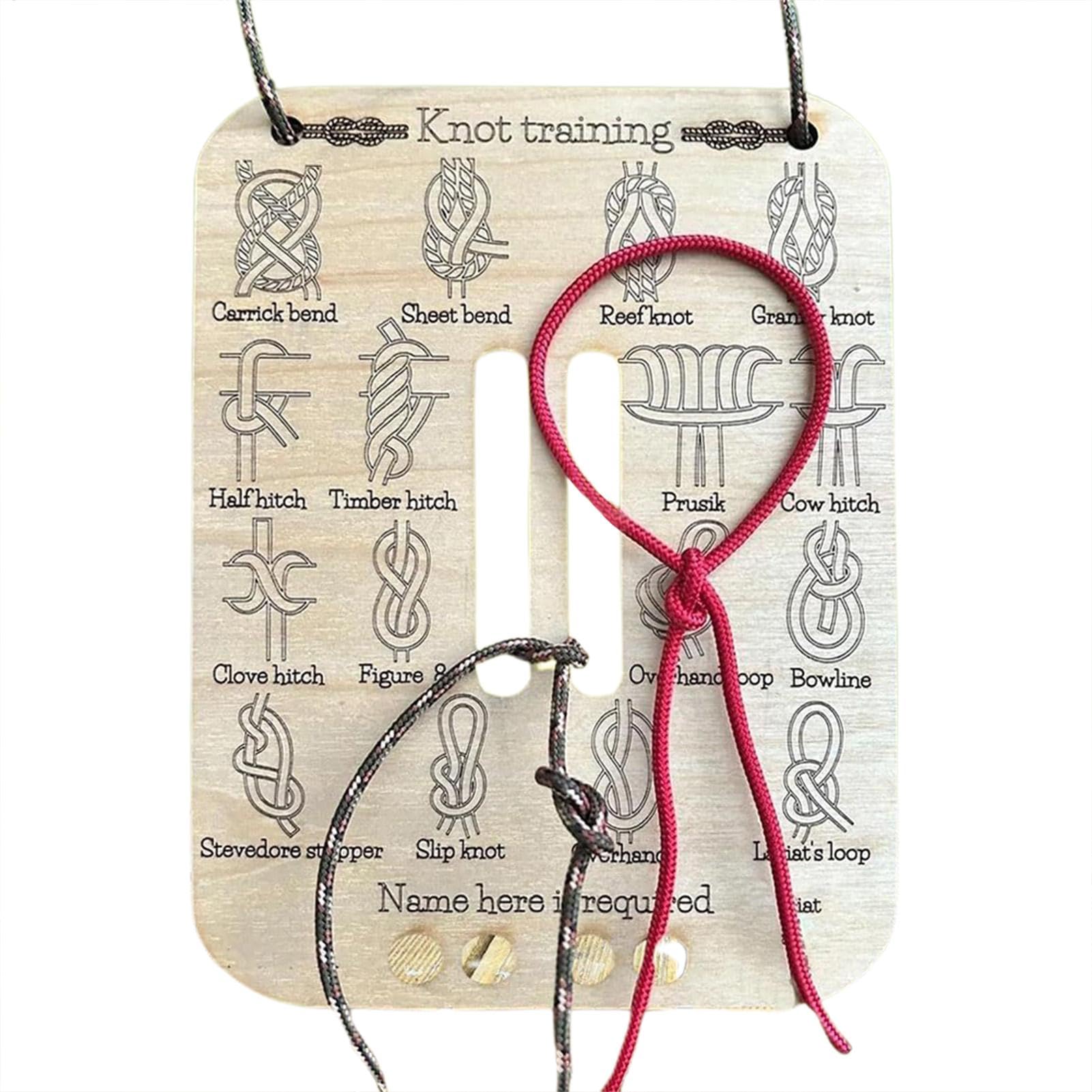 Outdoor Camping Ideas For Adults - Creatieve knoopbindoefenplank Touwleerkit Volwassenen Outdoor Camping