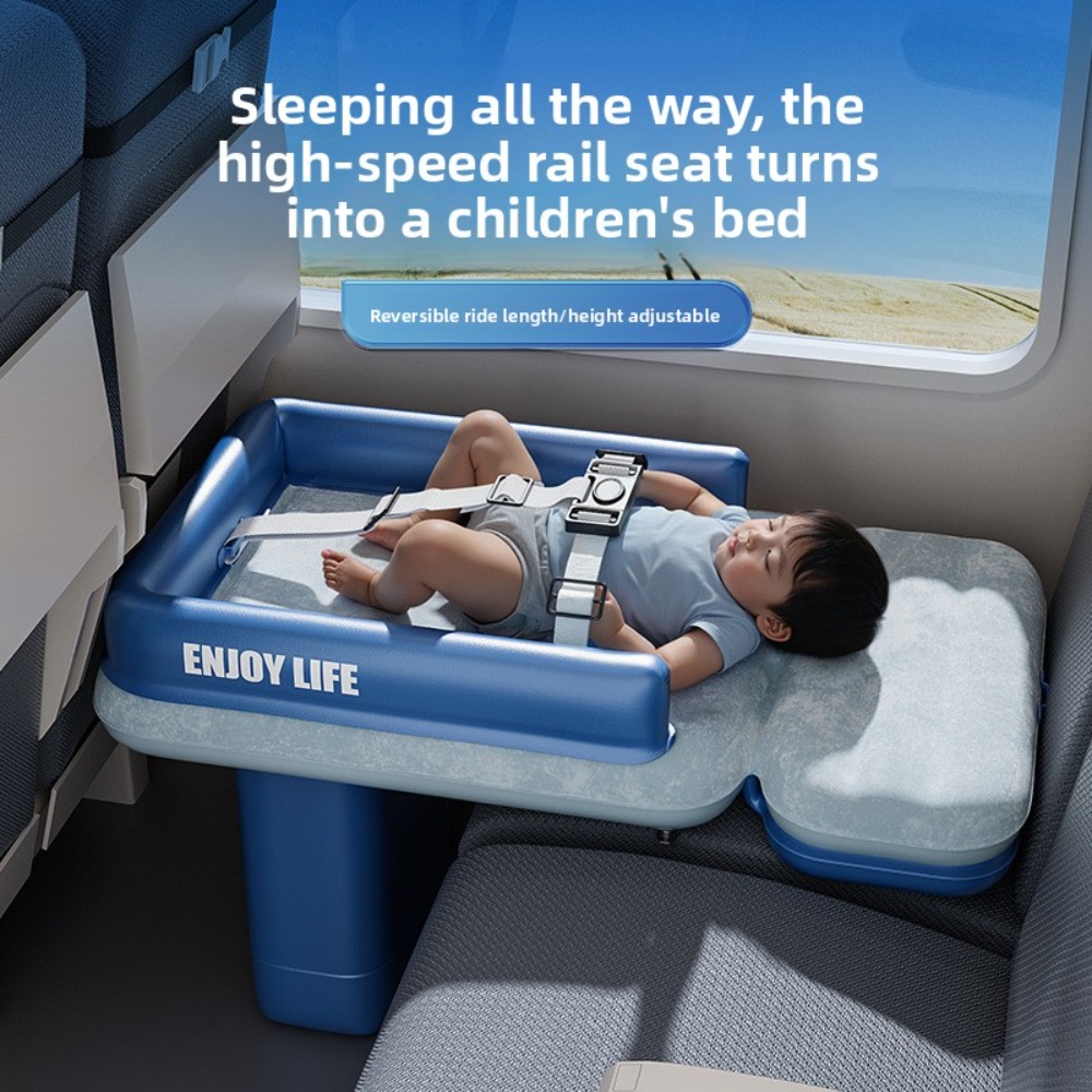 Inflatable Mattress - Opblaasbaar vliegtuigbed- en autostoelverlenger voor peuters,