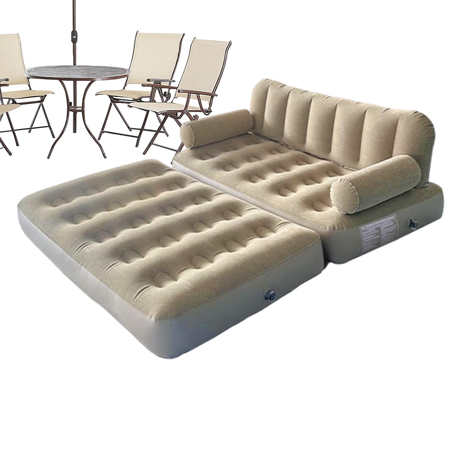 Bed Outdoor Camping - Opblaasbare luchtbank met luchtpomp, opklapbaar bed,