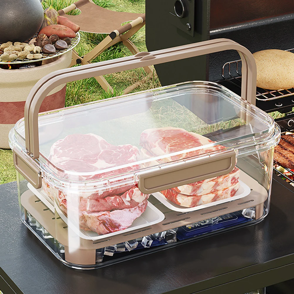 Outdoor Camping Storage Box - Draagbare voedselopslagcontainer Luchtdichte frisheidsdoos met grote