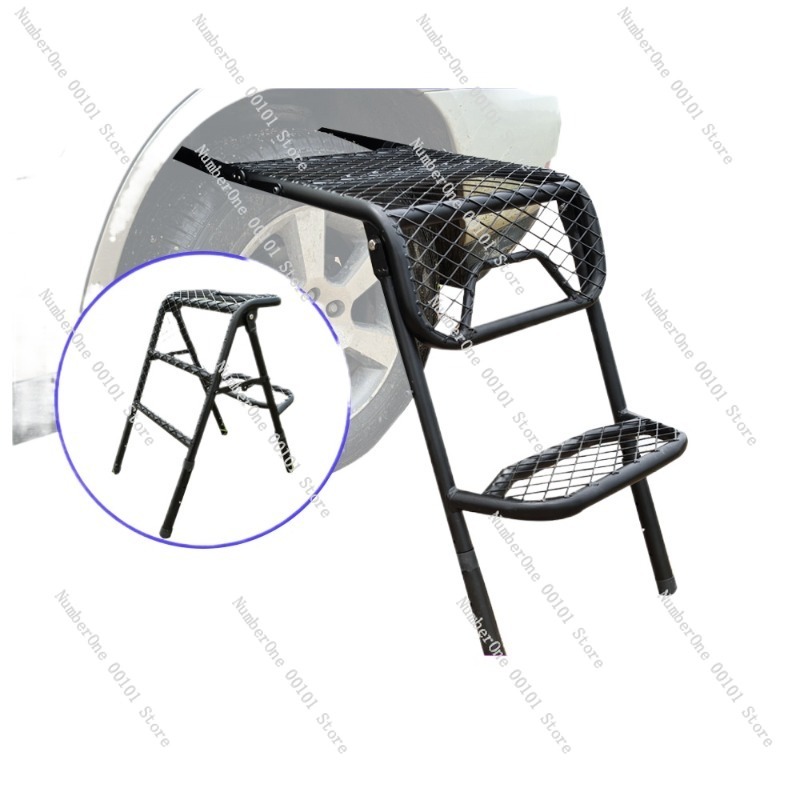 Outdoor Camping Folding Table - Outdoor vouwladder en tafelcombinatie met duurzame