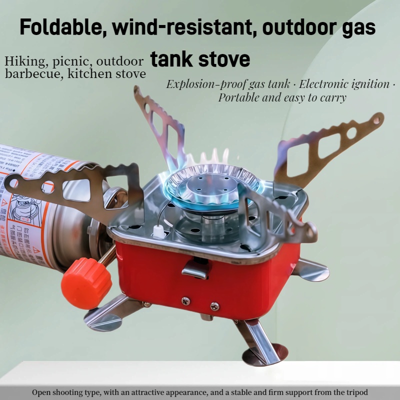 Outdoor Camping Oven - Outdoor Mini Vierkante Kachel Camping Kookgerei