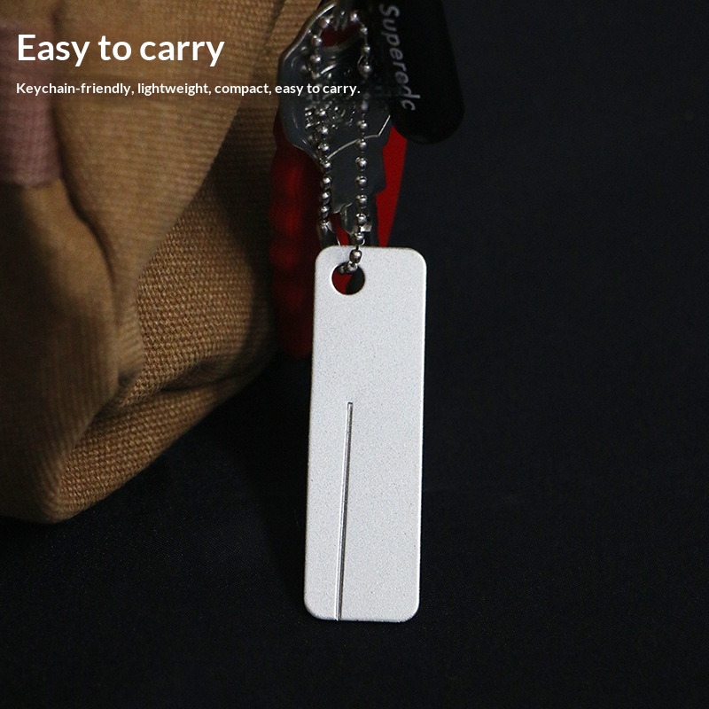 Outdoor Camping Tools - Mini diamant slijpsteen sleutelhanger gereedschap hoge