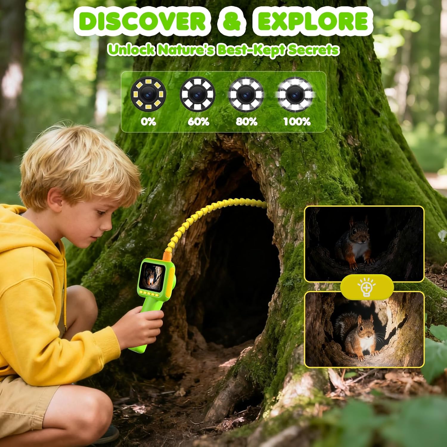 Outdoor Camping Kit - Endoscoop voor kinderen, borescoop slangencamera speelgoed