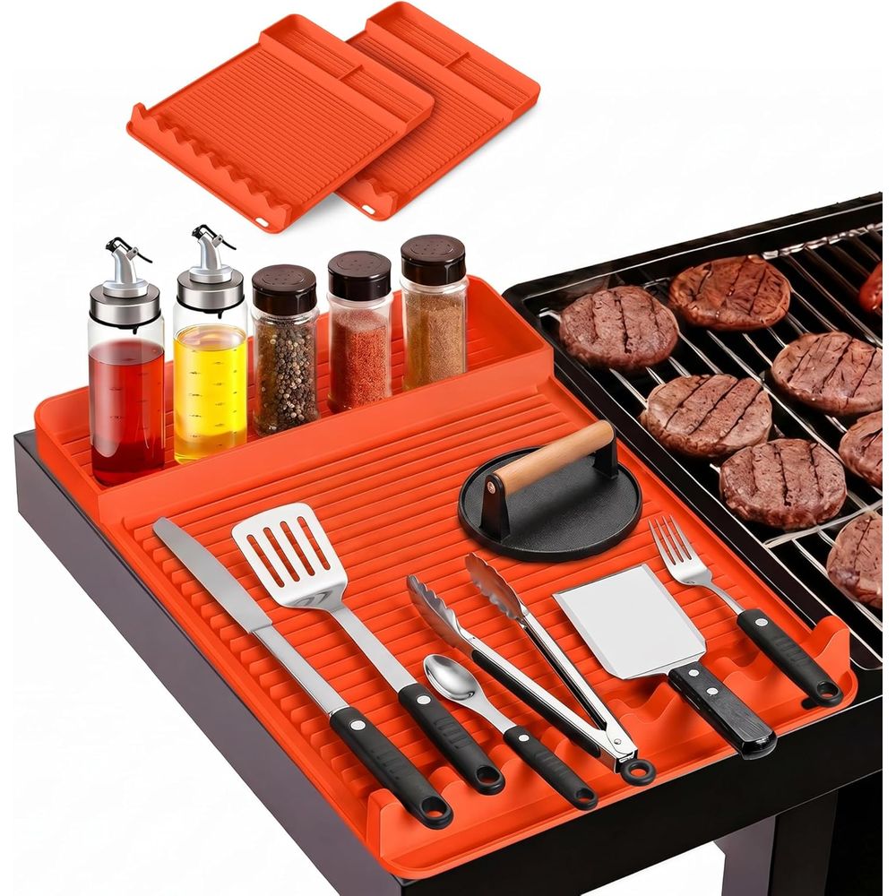 Outdoor Camping Tools - Hittebestendige siliconen grillmat - 16x11,5'' antislip