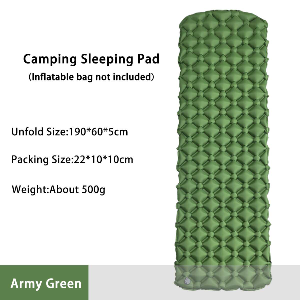Inflatable Mattress - Opblaasbaar campingmatras in tent Opvouwbaar kampeerbed