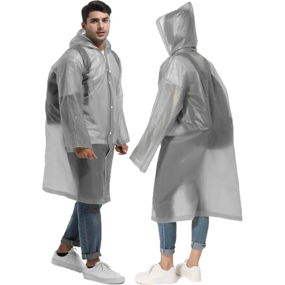 Camping Rain Poncho - ﻿ 1/2 STUKS Compacte herbruikbare regenponcho
