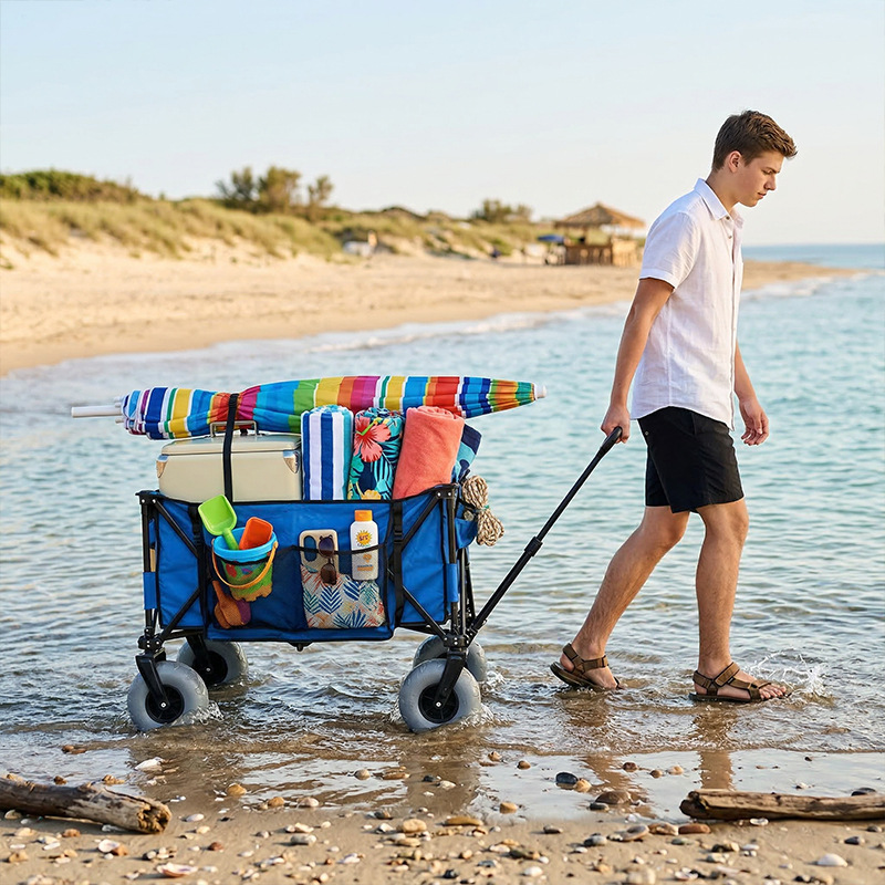 Opvouwbare metalen strandwagen - Outdoor Camping Folding Table recensie en prijs