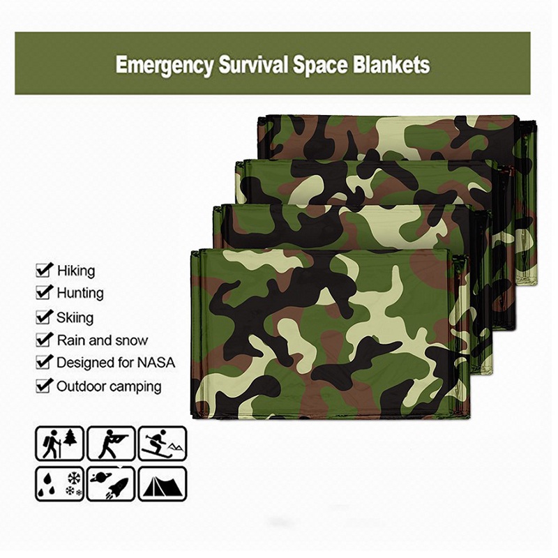 1pcs Emergency Thermische Deke - Camping Rain Poncho recensie en prijs