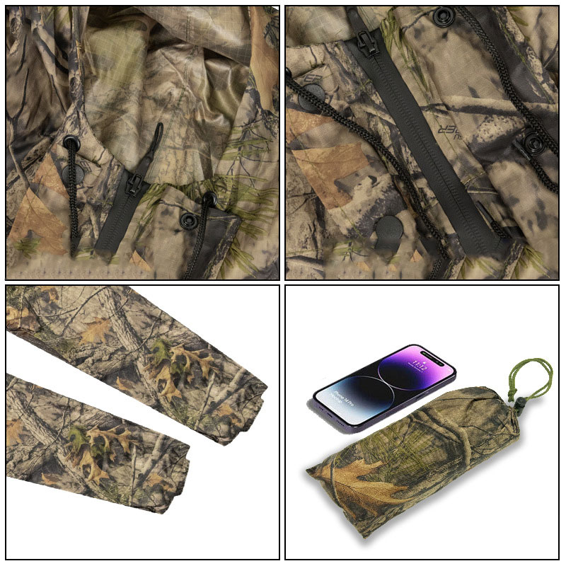 Camouflage Lange Regenjas Voor - Camping Rain Poncho recensie en prijs
