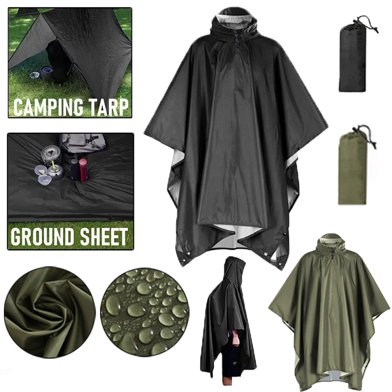 Outdoor 3-in-1 militaire regen - Camping Rain Poncho recensie en prijs