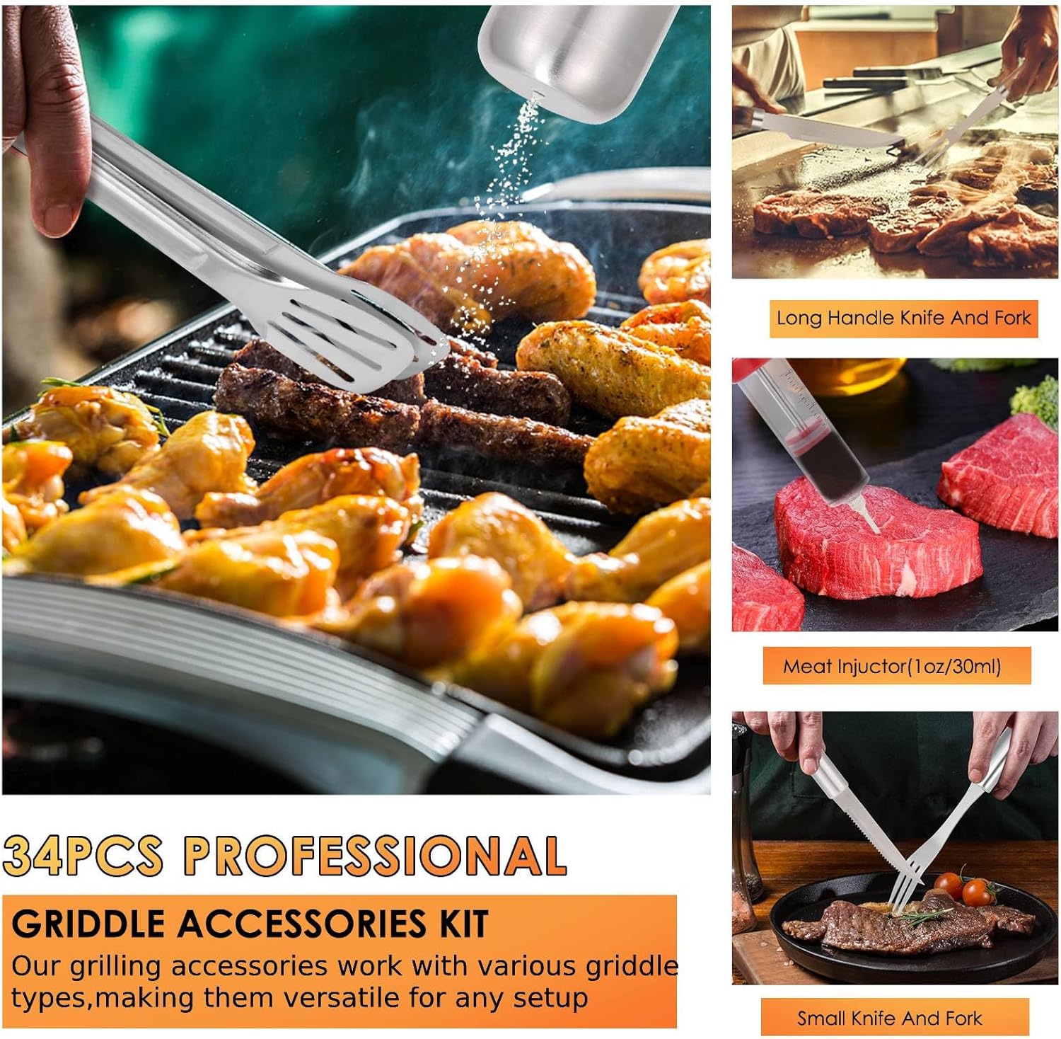 34-delige zware grillgereedsch - Outdoor Camping Kit recensie en prijs