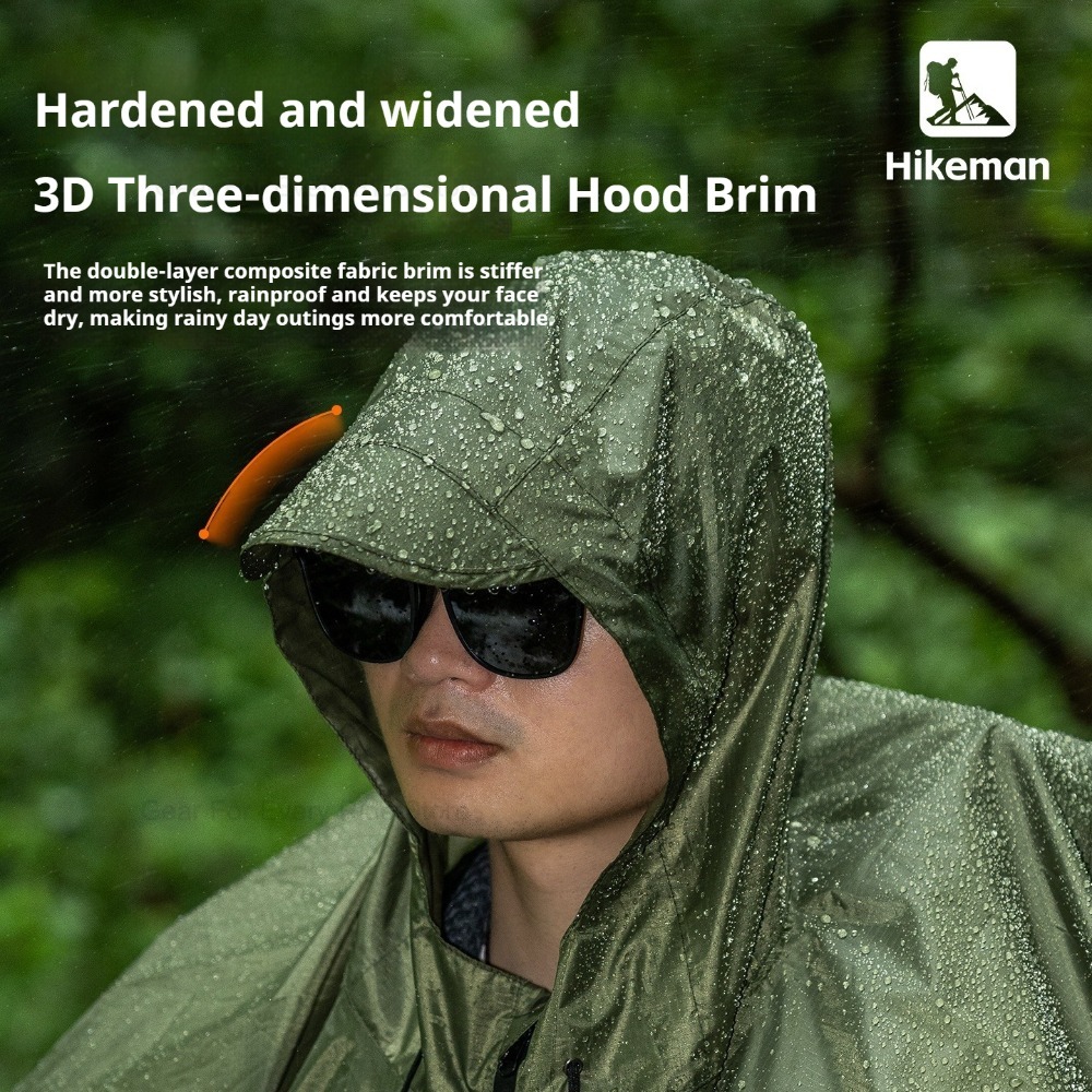 Ultralichte regenjas met rits, - Camping Rain Poncho recensie en prijs