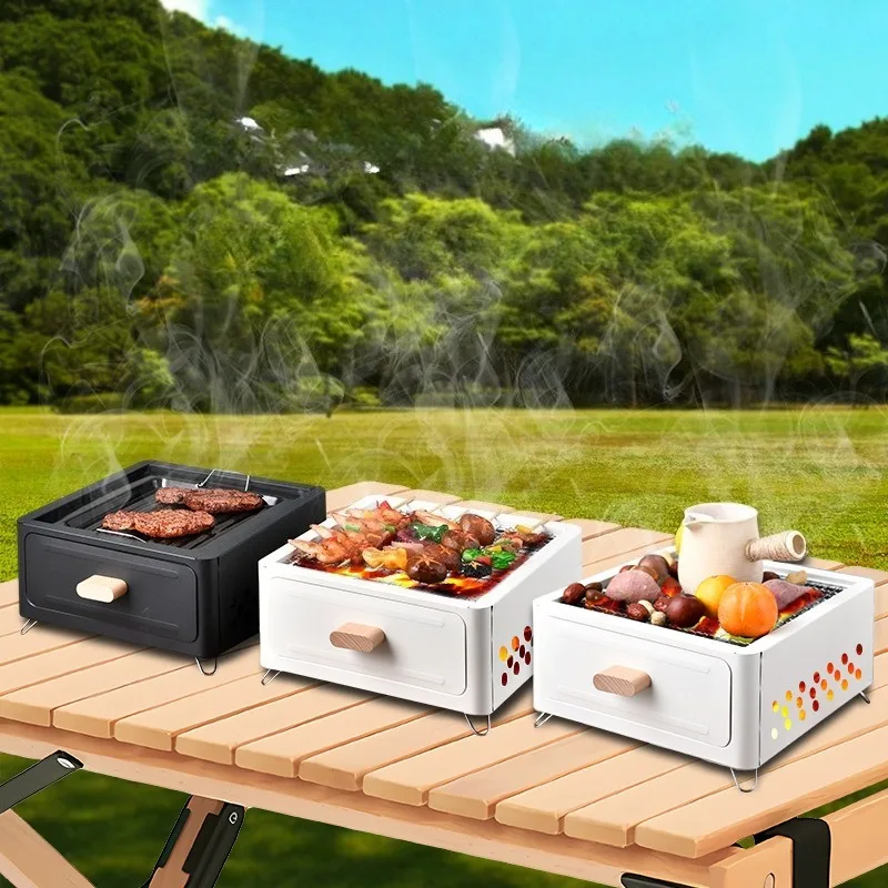 Draagbare BBQ-houtskoolgrill M - Outdoor Camping Kit recensie en prijs