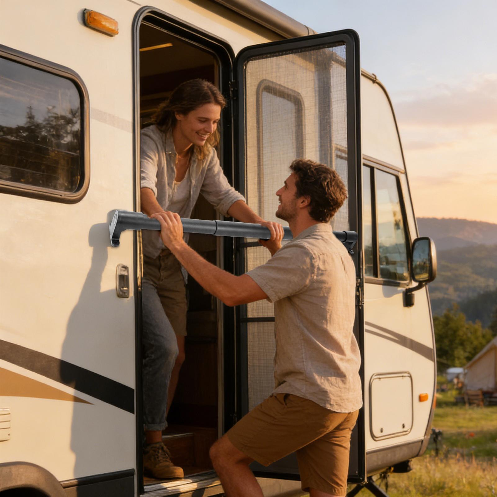 RV Schermdeurbeugel Verstelbar - Outdoor Camping Rentals recensie en prijs