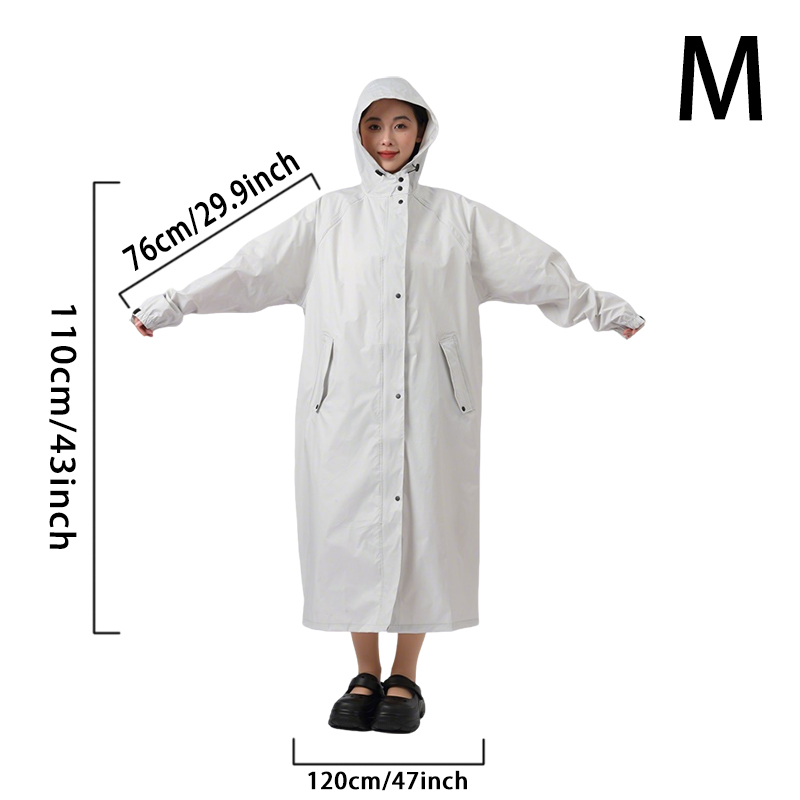 Lange regenjas met capuchon vo - Camping Rain Poncho recensie en prijs