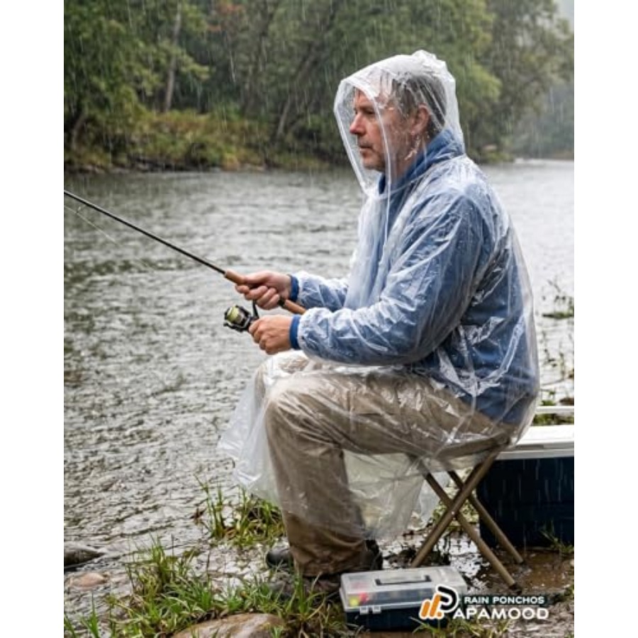 Wegwerp regenponcho's, 6-pack/ - Camping Rain Poncho recensie en prijs