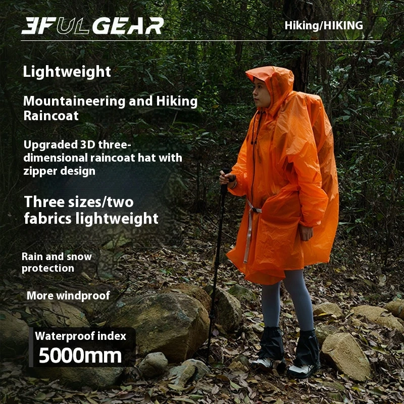 3F UL GEAR Rits Regenjas 15D N - Camping Rain Poncho recensie en prijs