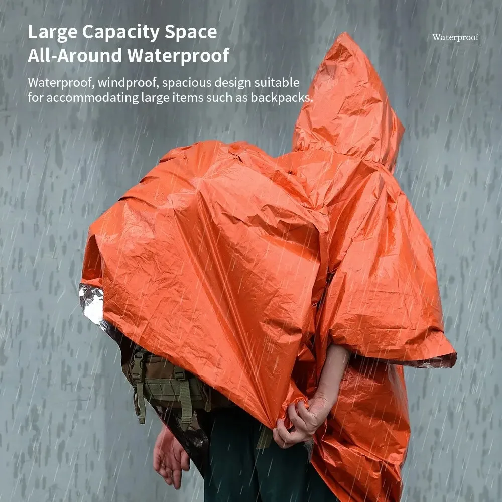 Noodregenjas Poncho Waterdicht - Camping Rain Poncho recensie en prijs