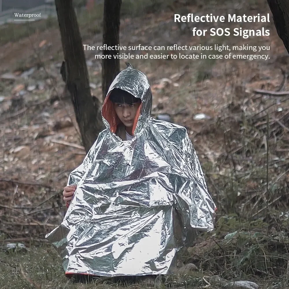 Noodregenjas Poncho Waterdicht - Camping Rain Poncho recensie en prijs