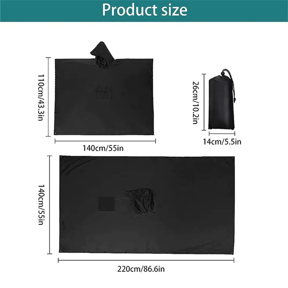 3-in-1 militaire regenjas voor - Camping Rain Poncho recensie en prijs