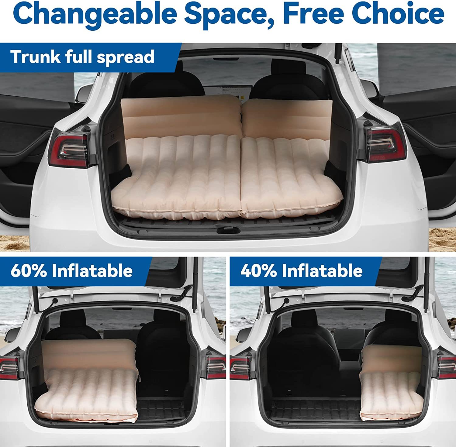 Auto Opblaasbaar Bed Voor Tesl - Inflatable Mattress recensie en prijs