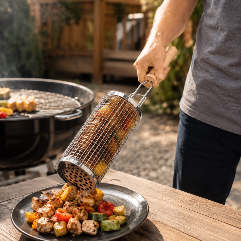 Ronde barbecue grillmandset va - Outdoor Camping Kit recensie en prijs