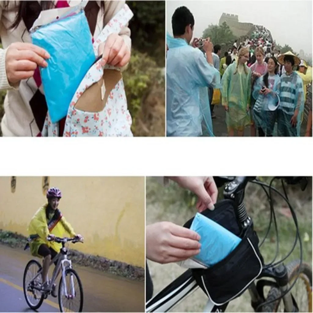 5/10PC Wegwerpregenjas Adultch - Camping Rain Poncho recensie en prijs