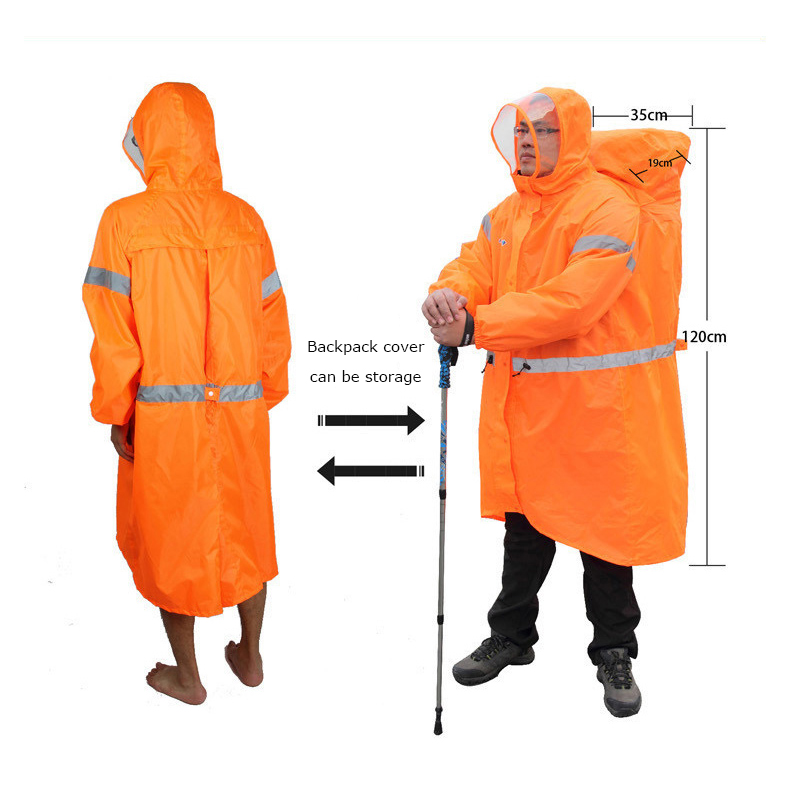 Unisex reflecterende outdoor k - Camping Rain Poncho recensie en prijs